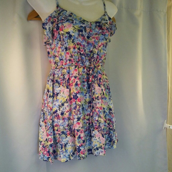H & M Divided Boho Floral Print Dress, 4 - Picture 1 of 5